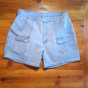 Campus Mens Cargo Shorts Size 36 Inseam 5.25" Blue